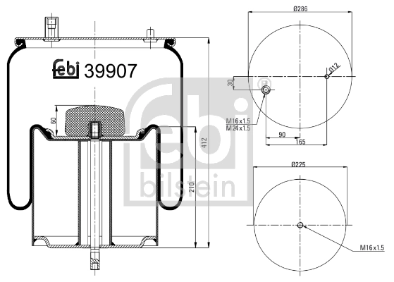 Bellow, air suspension